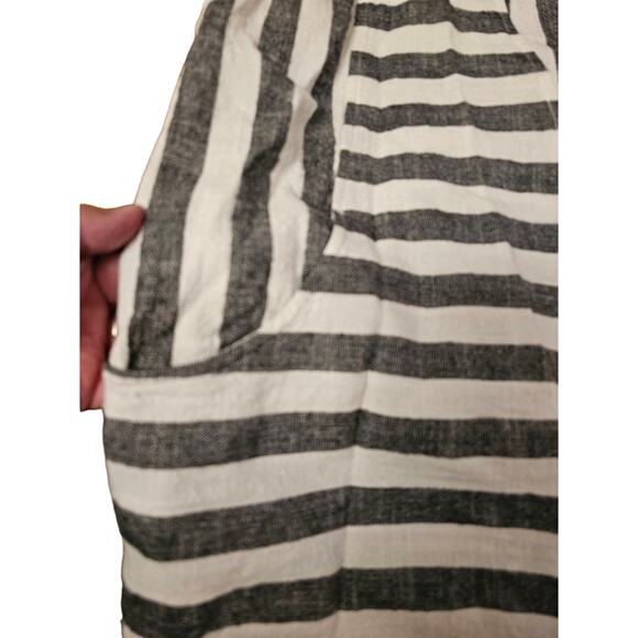 Soft Surroundings Sunset Tunic Womens Linen Blend Large Cold Shoulder Top (605) - Picture 2 of 8